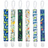 PandaEar Baby Pacifier Clips, 6 Pack Universal Holder Leash for Boys and Girls, Teething Toys