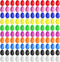 120 Pcs Plastic Egg Shakers, Easter Egg Shaker Percussion Musical Maracas, Plastic Easter Egg for Kids Toys Learning DIY