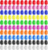 120 Pcs Plastic Egg Shakers, Easter Egg Shaker Percussion Musical Maracas, Plastic Easter Egg for Kids Toys Learning DIY