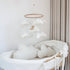 Goukurlsma Soft Cloud & Bear Baby Mobile for Crib | Neutral Nursery Mobiles for Baby Crib Mobile for Girls & Boys |