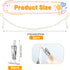2pcs Stuffed Animal Storage Chain - Boho Stuffed Animal Hammock with 40pcs Metal Clips, Hanging Storage for Kids