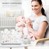 Baby Bottle Drying Rack with Tray, Termichy High Capacity Bottle Dryer Holder for Bottles, Teats, Cups, Gray