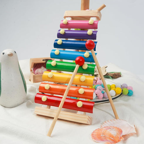 MCPINKY Xylophone for Kids, Educational Musical Toy with Child Safe Mallets for Toddlers 1-3