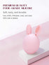 Teether Baby Teething Toy Rabbit Egg Rattle for Teething Pain Relief for Babies Boys Girls - Pink