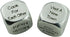 Date Night Dice, 2 Metal Dice, 36 Possible Date Nights, Great Fun Date Night Idea
