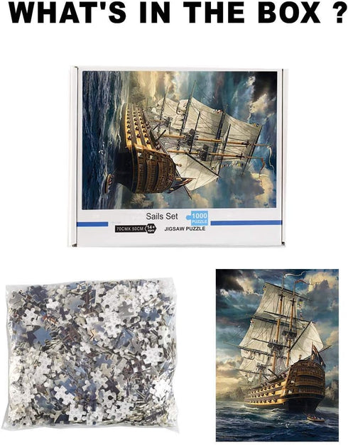 1000 Piece Jigsaw Puzzle - The Great Voyage for Adults and Kids - Educational Toys