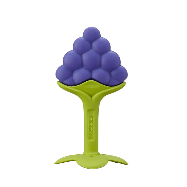 Innobaby Original Teethin Smart EZ Grip Fruit Teether and Sensory Toy for Babies, Grape, BPA Free
