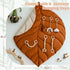 6 Razee Wooden Baby Play Gym Activity Mat, Leaf Shaped Play Mat Baby Gym with Hanging Sensory Toys Foldable Baby Gym