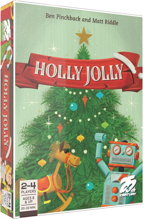 Holly Jolly Christmas Themed Family Card Game - Collect Presents, Ornaments & Stockings
