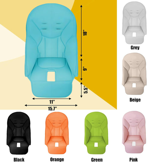 Generic Zero3, High Chair Cover Replacement, High Chair Seat Soft Cushion, Comfortable Cushion PU Leather, Suitable