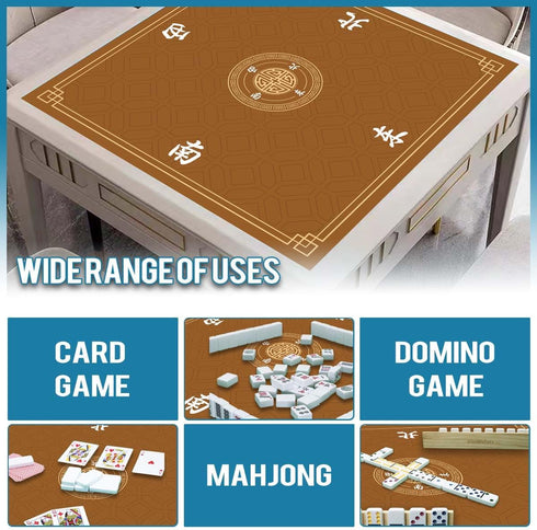31.5 Inch Mahjong Mat, Non-Slip Noise Reducing Game Mat, Mahjong Table Mat,Mahjong Mat with Cloth Bag and Carton