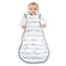 Amazing Baby Cotton Muslin Sleeping Sack, Wearable Blanket with 2-Way Zipper, Watercolor Stripes, Denim, Large (12-18