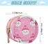 Snowmen Round Pacifier Storage Case with Zipper, Portable Pacifier Case for Travel, Diaper Bag & Purse, Pacifier
