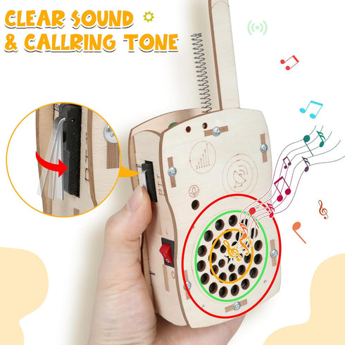 8-12 12-14 9-12 8 9 10 11 13 Stem Projects Walkie Talkies Toys for Boys Age Science Kit Building Own DIY Electronics