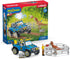 Schleich Dinosaur - 15PC Dinosaur Toy Truck & Outpost Playset - Includes