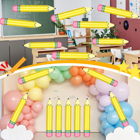 18 27 Inch Pcs Giant Large Inflatable Pencil Back to School Graduation Decor Hanging Inflatable Pencil Classroom