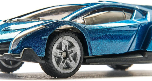 Siku 1485 Lamborghini Veneno Toy Car for Children, Dark Blue, Metal/Plastic, Rubber Tyres
