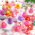 Diteryy 30 Pack Ducks-2.3 Inch Summer Valentines Rubber Bulk Floater Ducks for Ducking Assortment Rubber Duckies