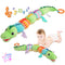 TLQSM Baby Sensory Green Dinosaur Plush Musical Rattle Toy with Rustling Sounds for