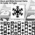 High Contrast Baby Cards for Infants, Black and White Baby Cards High Contrast Baby Toys for Newborns Visual Stimulation Brain Sensory Development 20 Pcs 40 Pages 5.7'' x 5.7'' (0-3 Months)