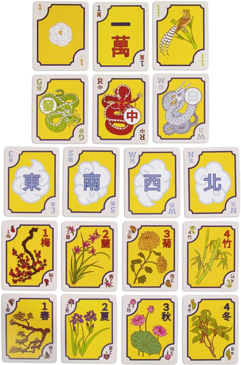 156-Card American Mahjong Card Game | Classic Chinese Tile Game in Playing Card Form | Deck for Chinese and Western