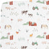Little Unicorn Premium Crib Sheet | Breathable & Super-Soft Muslin Fabric (Farmyard)