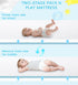 Pack 38"x26", Pack and Play Mattress N Play Mattresses for Playpens, Dual-Layer Mini Crib Mattress with Waterproof