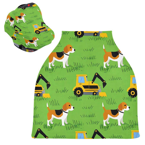 Stretchy Baby Car Seat Canopy Cover - Versatile Nursing & Breastfeeding Cover for Boys & Girls