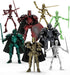 BOZOBO 8pcs 13 Action Figures Assembly RequiredDIY Multi-Colored Titan 13 Action Figure Set