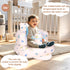 3 AirSwim Inflatable Baby Seat with Detachable Canopy and Built-in Pump, Inflatable Baby Chair for Babies Months