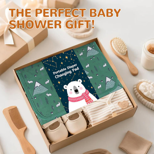 Portable Diaper Changing Pad, Waterproof Baby Changing Mat, Foldable Travel Baby Changing Station, Newborn Essential