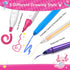 DreamyCandy 70PCS Set 4-6-8,Drawing Axolotl Washable Markers with Glitter Pencil Case,Art Supplies for Kids Ages