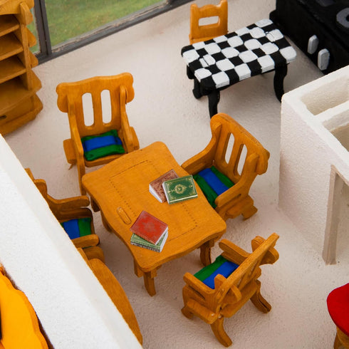 36 1:12 1 Bookcase,4 Pcs Scale Miniatures Dollhouse Books and White Wooden Floors Furniture Display Bookshelf Cabinet