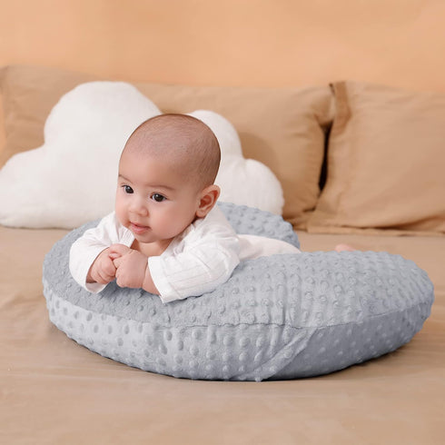 Tummy Pillowcase for Nursing Pillow and Positioner for Breastfeeding and Bottle Feeding, Propping Baby, Time, Baby
