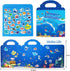 Reusable Sticker Book for Kids - Ocean Stickers Educational Learning Toys Travel Activity Books for Toddler Girls