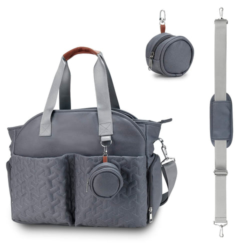 S1,S2 Breast Pump Bag - Baby Diaper Tote Bag with Laptop Sleeve and Insulation Pocket, Fit Most Breast Pumps Like