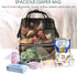 HCBPWVQA Backpack Daypacks Backpack Mommy Farm Chickens Diaper Bag with Changing Pad and Pacifier Holder, Multifunction