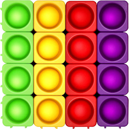 Candisplay Giant Pop Blocks Bubble Premium Silicone Pop Fidget Blocks for Endless Joy