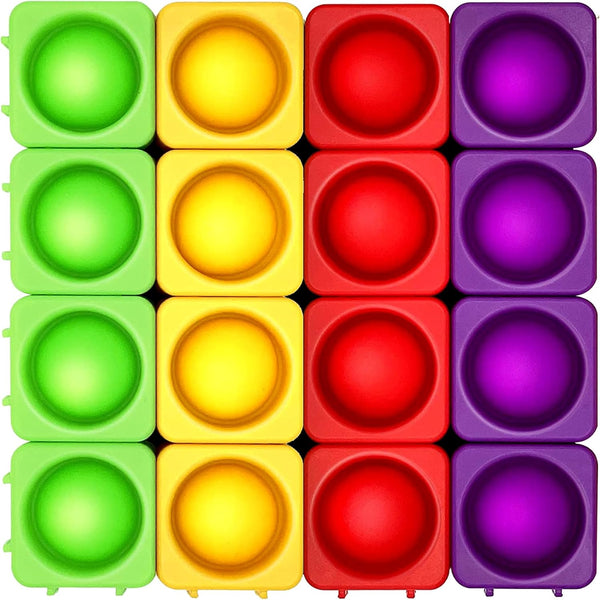 Candisplay Giant Pop Blocks Bubble Premium Silicone Pop Fidget Blocks for Endless Joy