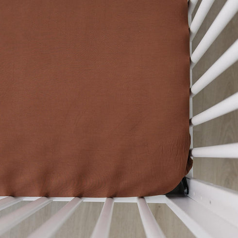 Mebie Baby Stretch Sheet, Rust