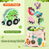 Toys for Toddlers, 11 Magnetic Wooden Animals Train Set, Montessori Learning Activities, Birthday Gifts for Kids