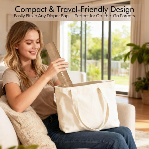 Changing Pad Portable, Diaper Changing Pad, Baby Changing Mat, Waterproof & Wipeable Vegan Leather Change Pad for Home