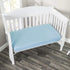 28x52 Baby Crib Fitted Sheet Poplin Cotton Standard Crib Sheet Toddler Mattress Sheet Cover Solid Blue Boy Bed Sheet