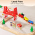 Set 3,4,5 SainSmart Jr. Wooden Train for Toddler - Double-Side Wooden Tracks Fits Brio, Thomas, Melissa and Doug