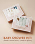 12"x12" 6 Pack Nightingale Baby Washcloths, Rayon from Bamboo Baby Clothes Organic Wash Cloths with Cotton, Newborn
