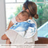 GOODOLD Set 2 Pack Blue Birds Muslin Baby Burp Cloths - Super Absorbent and Soft Burping Rags - Cotton Burp Clothes
