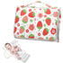 Portable Changing Pad for Baby - Strawberry Waterproof Diaper Changing Mat Travel Changing Pad with Built-in Pillow
