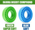 INJORA Silicone Rubber Inserts Foam for 106-108mm 1.9" Tires, Small Green
