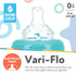 (3-Pack) 8 Oz 0+ Nuby Wide Neck Non-Drip Bottle - Baby Bottles with Anti-Colic Vari-Flo Valve - - Months - Aqua, Pink