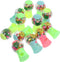 Kisangel 12pcs Eraser Gumball Machines, Mini Bubble Gum Machine for Student, Candy Dispenser Gumball Machine